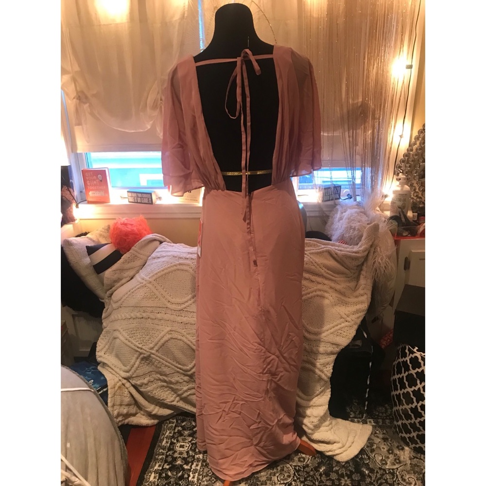 Blush pink bridesmaid dress